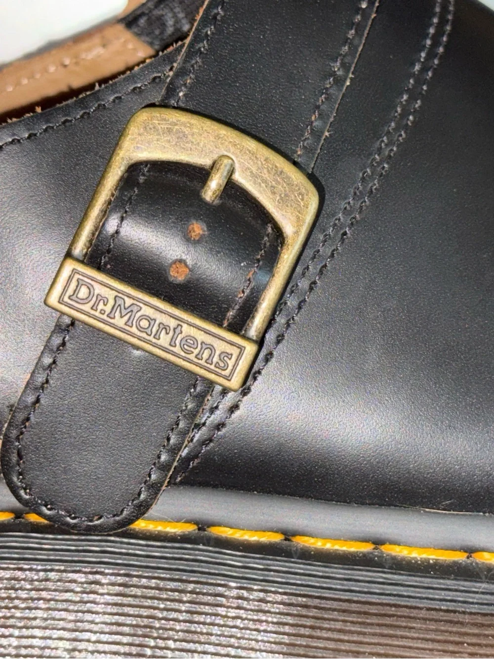 Dr. Martens Jorge II Black Leather Buckle Mule Clogs Men's 11 Women's 12 EU 45